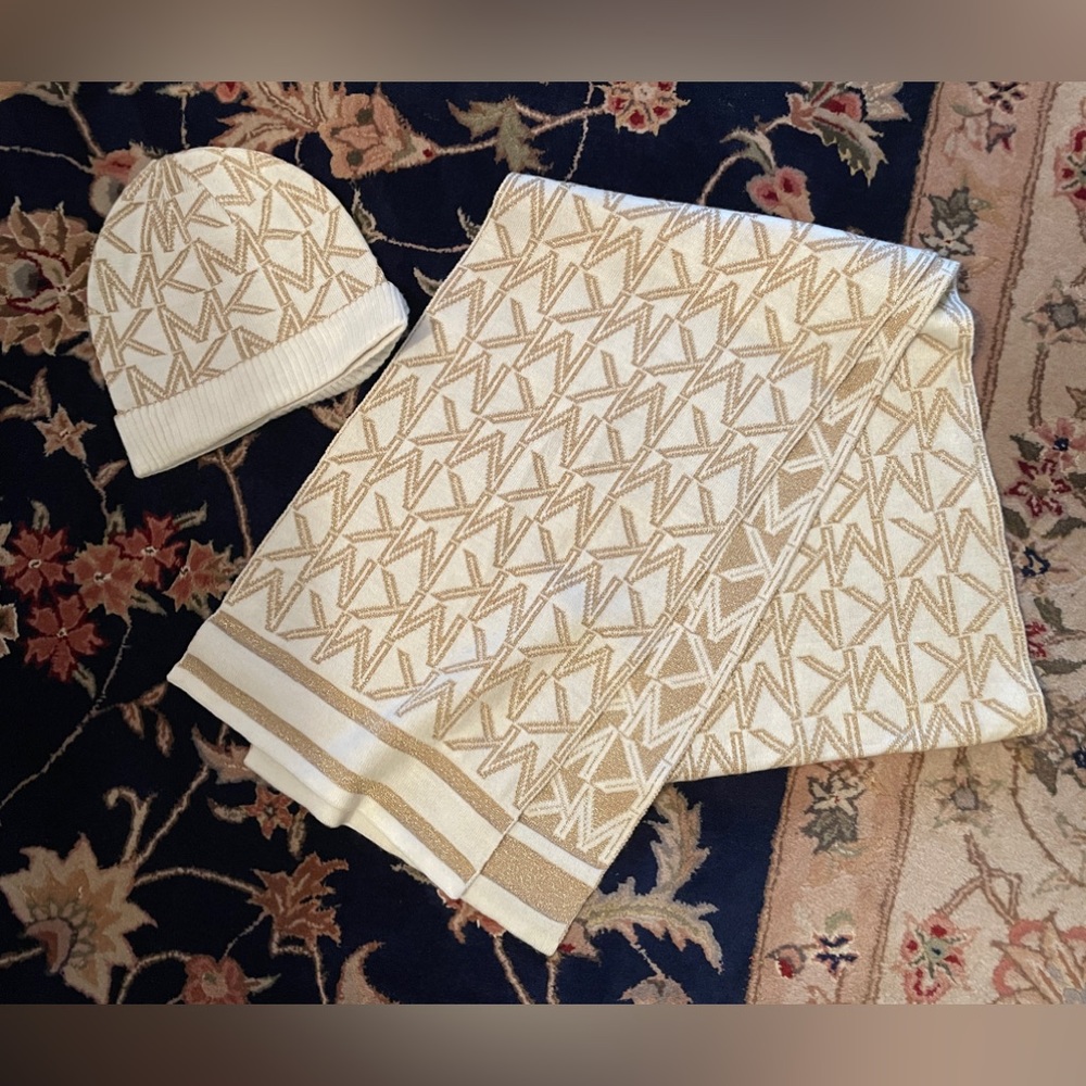 Michael Kors scarf and hat